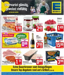 Gazetka promocyjna Edeka - Prospekte - Gazetka - ważna od 27.04 do 27.04.2024 - strona 1 - produkty: angebot, angebote, auer, Becher, beere, beeren, ecco, flammkuchen, flasche, frischkäse, frischkäsezubereitung, grill, himbeer, himbeere, himbeeren, Käse, konfitüre, kuchen, lamm, miree, prosecco, pute, putenbrust, Schal, Schale, schnitzel, steak, steaks, Ti, top-angebot