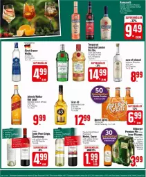 Gazetka promocyjna Edeka - Prospekte - Gazetka - ważna od 27.04 do 27.04.2024 - strona 22 - produkty: alkohol, aperol, blended scotch, blended scotch whisky, chardonnay, cin, deutschlandcard, flasche, johnnie walker, licor, licor 43, likör, merl, merlot, ouzo, pils, pilsener, Pinot, pinot grigio, premium pils, scotch, scotch whisky, Tanqueray, Ti, whisky, wodka, zonin