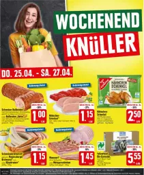 Gazetka promocyjna Edeka - Prospekte - Gazetka - ważna od 27.04 do 27.04.2024 - strona 26 - produkty: beutel, bio, braten, bratwurst, burger, eis, fleisch, garnelen, gewürz, hackfleisch, henkel, Käse, Käsekrainer, küche, Küchen, lack, merl, natur, regensburger, reis, Ria, rollbraten, saft, schenkel, schinken, schnitzel, schwein, schweine, schweinerücken, Ti, wein, weine, wurst