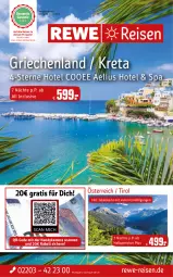 Gazetka promocyjna Rewe Reisen - Reiseprospekt - Gazetka - ważna od 27.01 do 27.01.2023 - strona 1 - produkty: bestpreis, eier, eis, Handy, kamera, reis, Ti, uhr