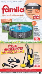 Gazetka promocyjna Famila - Prospekte - Gazetka - ważna od 16.03 do 16.03.2024 - strona 1 - produkty: abdeckplane, aust, barbecue, bürste, eis, elle, grill, hochdruckreiniger, Holz, jever, LG, pool, reiniger, reis, rel, rum, schlauch, teller, Ti, Tiere, wasser, Weste, Wild