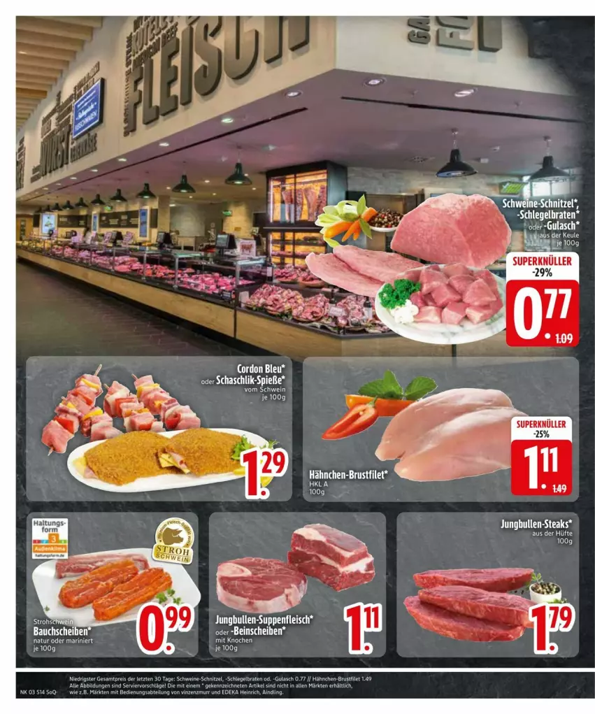 Aktueller Prospekt Edeka - Prospekte - von 13.01 bis 20.01.2025 - strona 16 - produkty: Bau, bauchscheiben, braten, brustfilet, filet, hähnchen-brustfilet, jungbullen, steak, steaks, tee