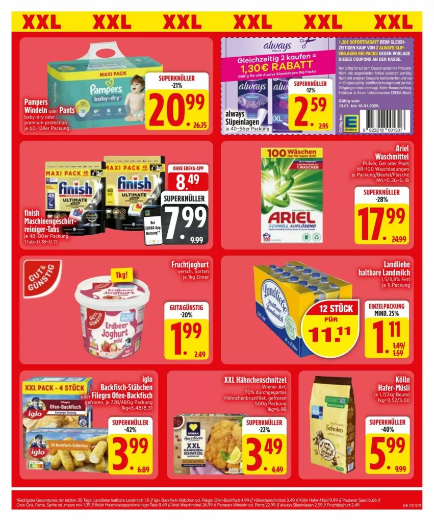 Aktueller Prospekt Edeka - Prospekte - von 13.01 bis 20.01.2025 - strona 21 - produkty: Alwa, Always, coupon, coupons, tee, Ti