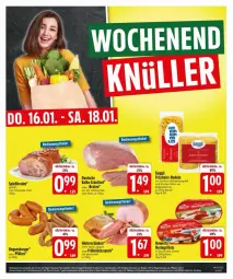 Gazetka promocyjna Edeka - Prospekte - Gazetka - ważna od 20.01 do 20.01.2025 - strona 27 - produkty: beutel, braten, burger, creme, eier, filet, filets, Frühstücksspeck, gaggli, hartweizen, hawesta, hering, Herings, heringsfilets, hinterschinken, nudel, nudeln, nuss, regensburger, ring, sauce, Schal, Schale, schinken, schnitzel, schwein, schweine, Speck, wein, weine