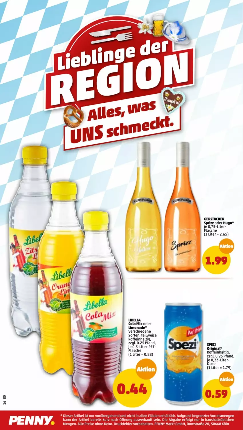 Aktueller Prospekt Penny - Prospekte - von 18.07 bis 23.07.2022 - strona 16 - produkty: cola, eis, flasche, hugo, LG, limo, limonade, reis, Sprizz, Ti, ZTE