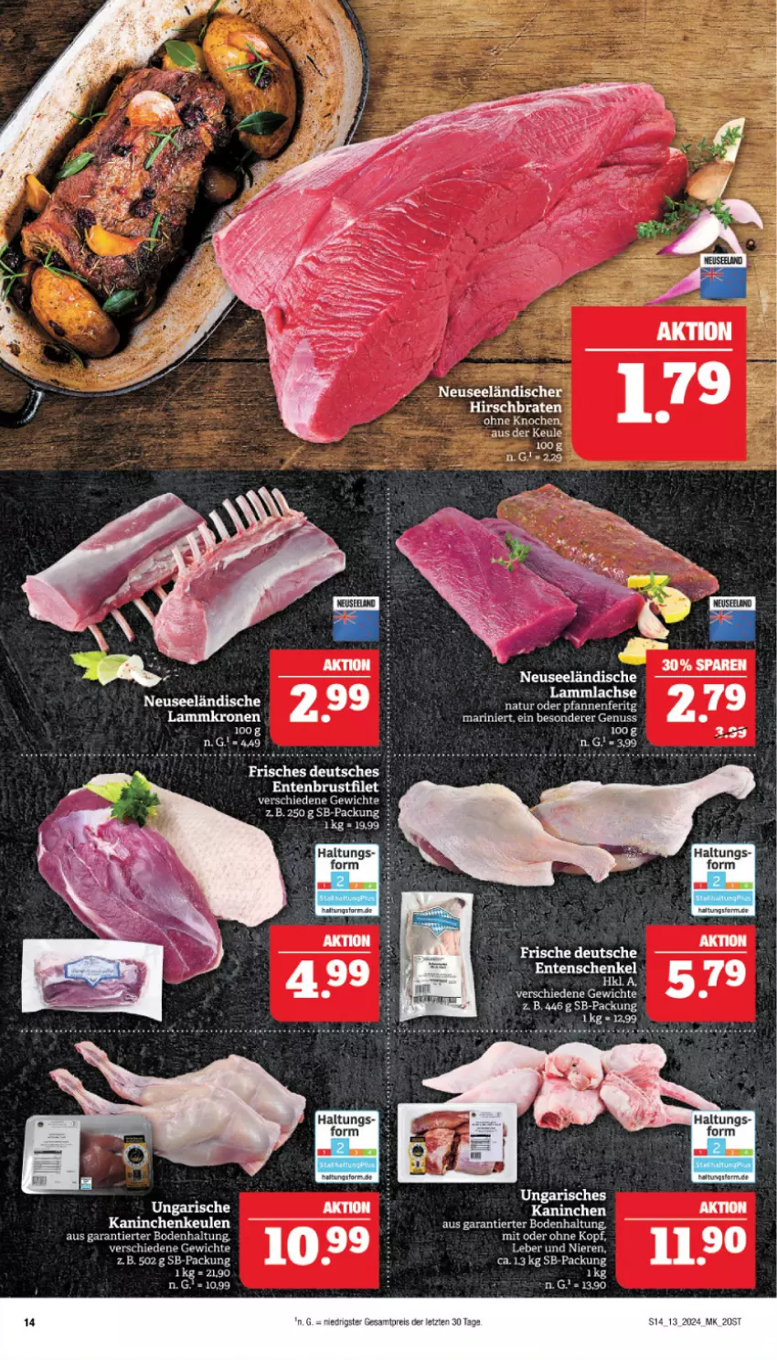 Aktueller Prospekt Marktkauf - Prospekt - von 24.03 bis 30.03.2024 - strona 14 - produkty: braten, eis, krone, lachs, lamm, Lammkrone, lammlachse, natur, nuss, pfanne, pfannen, reis, Ti, ZTE