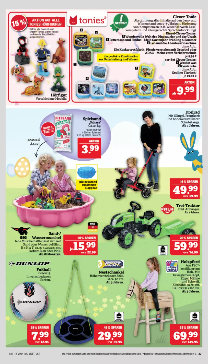 Aktueller Prospekt Marktkauf - Prospekt - von 24.03 bis 30.03.2024 - strona 37 - produkty: Anhänger, dell, dunlop, eis, elle, ente, erde, Garten, Mode, reis, rwe, spielsand, Ti, wasser, wurst