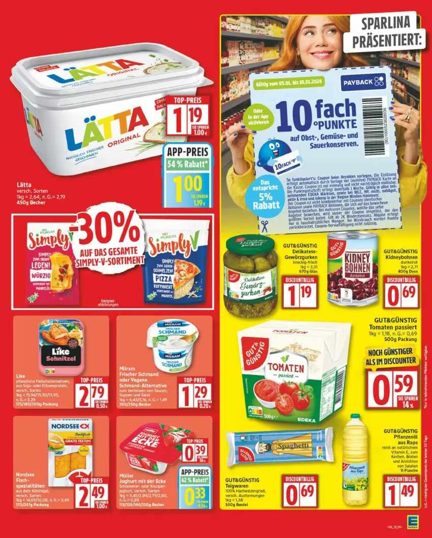 Aktueller Prospekt Edeka - Prospekte - von 05.01 bis 10.01.2026 - strona 13 - produkty: beutel, bohne, bohnen, discount, gewürz, Gewürzgurke, gewürzgurken, gurke, gurken, kidney, LG, Nordsee, pflanze, pflanzen, Pflanzenöl, Ti, tomate, tomaten, Tomaten Passiert