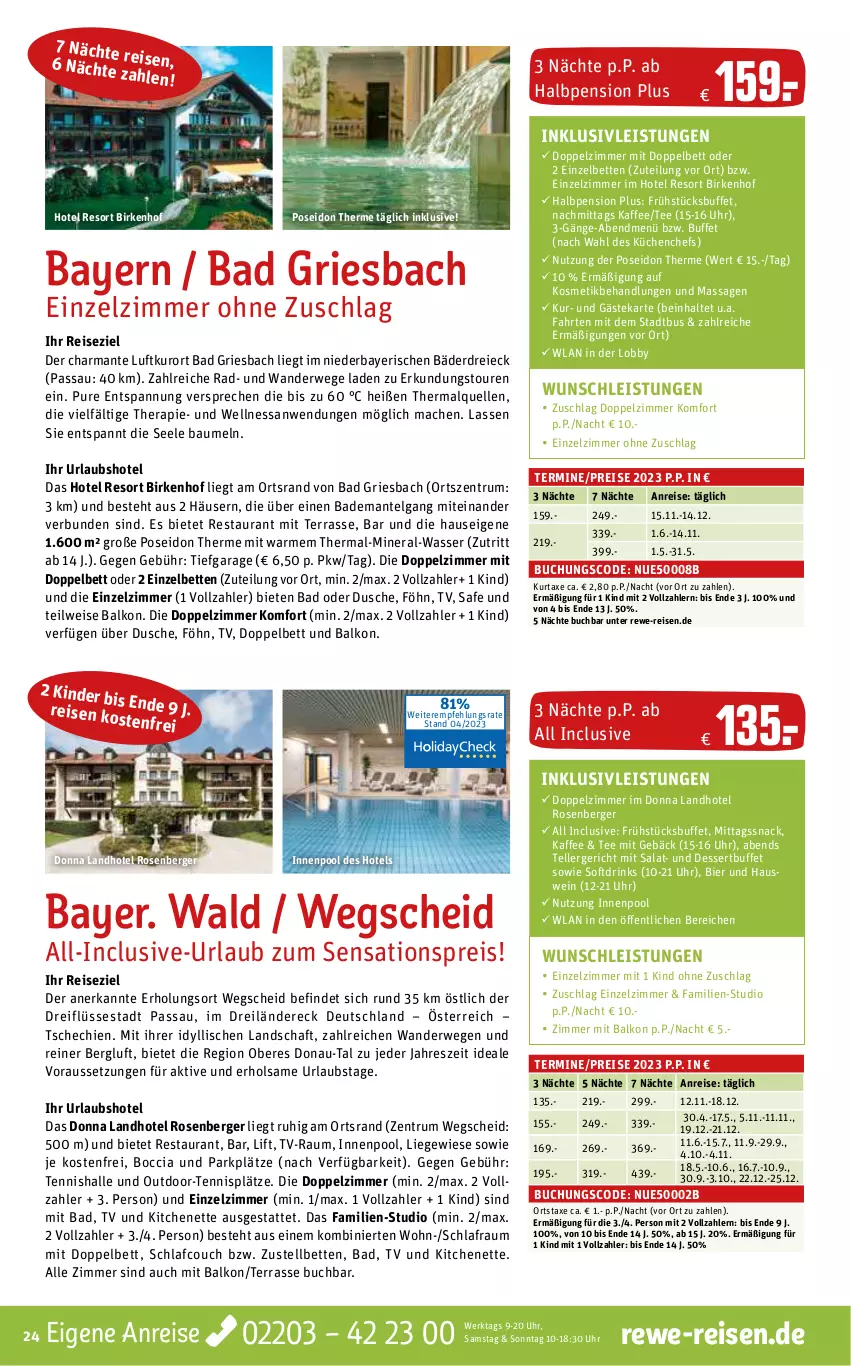 Aktueller Prospekt Rewe Reisen - Reiseprospekt - von 28.04 bis 26.05.2023 - strona 24 - produkty: axe, Bad, Bademantel, Bau, Berger, bett, Betten, bier, buch, Couch, dessert, drink, drinks, dusche, eis, elle, harman, inklusivleistungen, innenpool, kaffee, Kinder, kosmetik, küche, Küchen, kurtaxe, LG, Liege, mac, Mantel, pool, reis, rosen, rum, rwe, salat, sensations, snack, tee, teller, Ti, uhr, wasser, wein