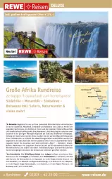 Gazetka promocyjna Rewe Reisen - Reiseprospekt - Gazetka - ważna od 26.05 do 26.05.2023 - strona 10 - produkty: Bad, bosch, buch, decke, dusche, eis, Elefant, elle, ente, erde, Garten, gin, krüger, mac, Metro, natur, reis, Ria, sim, simba, Ti, Tiere, uhr, underberg, vorteilspreis, wasser, Yo