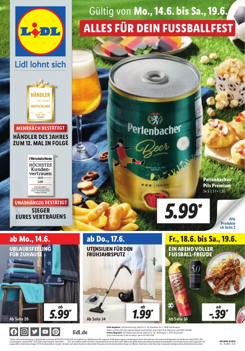 Aktueller Prospekt Lidl - Aktionsprospekt - von 14.06 bis 19.06.2021 - strona 1