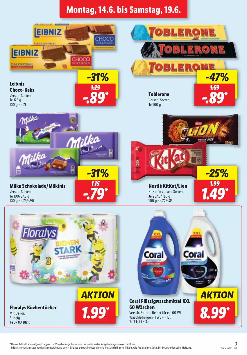 Aktueller Prospekt Lidl - Aktionsprospekt - von 14.06 bis 19.06.2021 - strona 9