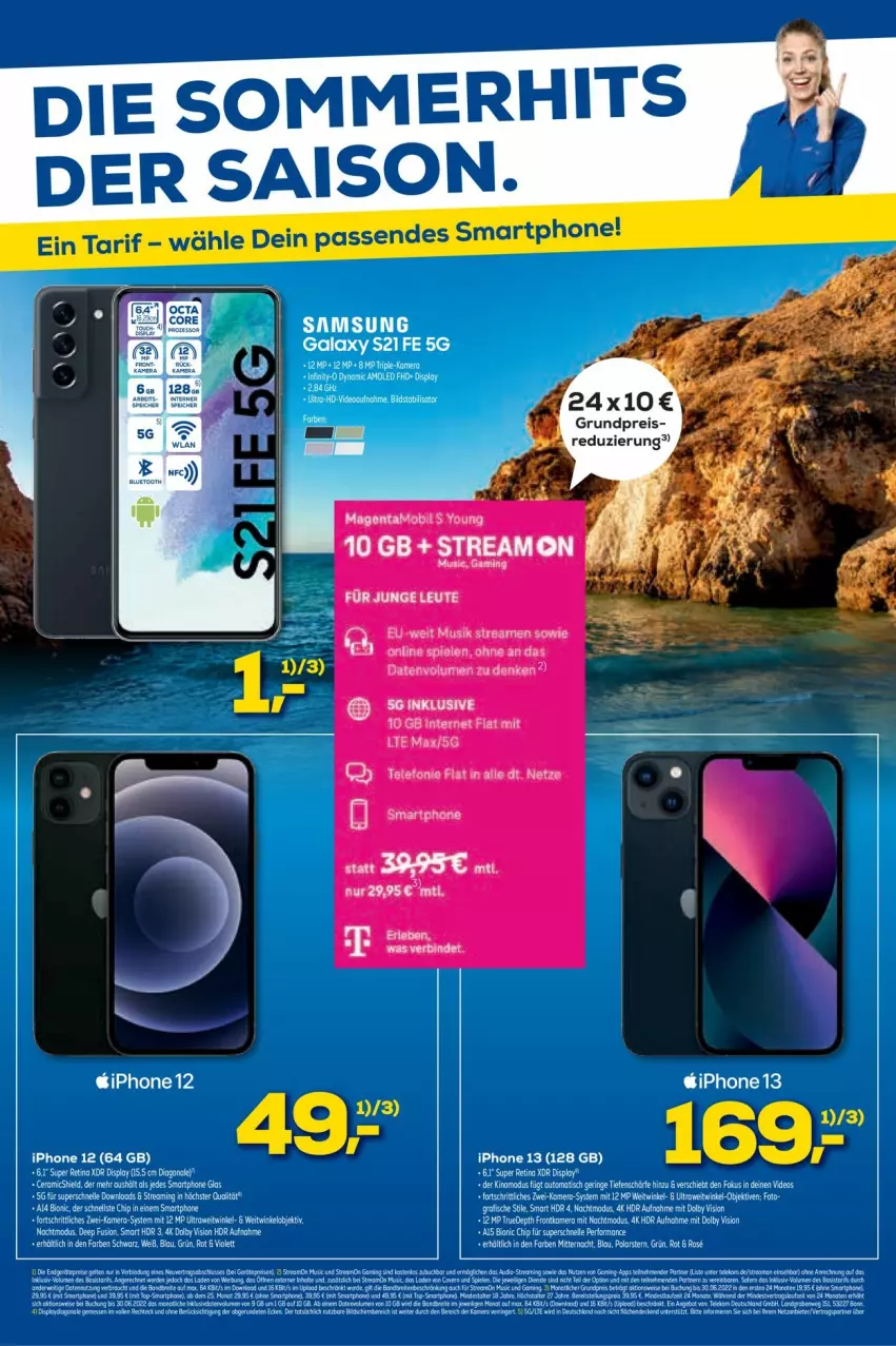 Aktueller Prospekt Euronics - Prospekte - von 15.06 bis 22.06.2022 - strona 4 - produkty: eis, elle, ente, iphone, IPhone 12, IPhone 13, reis, smartphone, tee, Ti