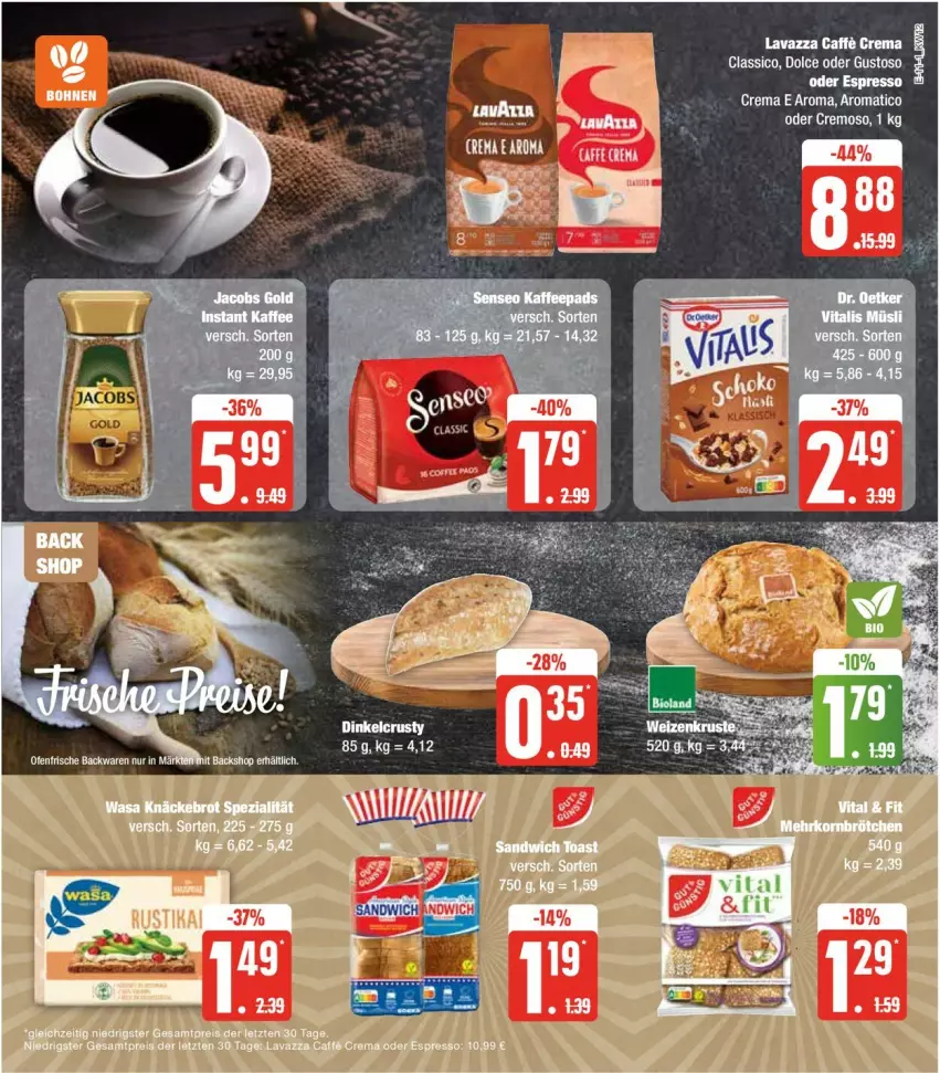 Aktueller Prospekt Edeka - Prospekte - von 18.03 bis 23.03.2024 - strona 19 - produkty: caffe, classico, espresso, lavazza, Ti