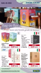 Gazetka promocyjna Metro - Wochen-Angebote Gastro - Gazetka - ważna od 23.08 do 23.08.2025 - strona 14 - produkty: amaro, angebot, aprikose, aprikosen, bag-in-box, beere, beeren, Cap, captain morgan, Casali, dell, eis, elle, ernesto, flasche, frucht, früchte, früchten, getränk, getränke, gin, grill, grillo, kirsch, Lakritz, mac, Metro, metro gastro, mojito, monte, Montepulciano, nuss, Palette, passo, Pinot, pinot grigio, preisvorteil, primitivo, reifen, reis, ring, sim, tempranillo, Ti, tiefpreis, tisch, vanille, wein