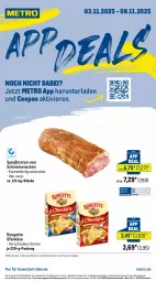 Gazetka promocyjna Metro - App-Deals - Gazetka - ważna od 08.11 do 08.11.2025 - strona 1 - produkty: abholpreise, angebot, angebote, braten, coupon, eis, ilag, Käse, küche, Küchen, mac, Metro, milch, Ofen, Ofenkäse, Rauch, reis, rouge, rougette, rwe, schwein, schweine, schweinenacken, Ti, vom schweinenacken, wein, weine