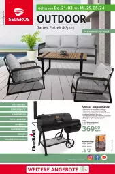 Gazetka promocyjna Selgros - Outdoor-Katalog - Gazetka - ważna od 29.05 do 29.05.2024 - strona 1 - produkty: angebot, angebote, apfel, chips, decke, Deckel, eis, Garten, Holz, holzkohle, LG, Rauch, reis, Sport, thermometer, WICK