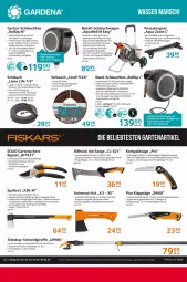 Gazetka promocyjna Selgros - Outdoor-Katalog - Gazetka - ważna od 29.05 do 29.05.2024 - strona 22 - produkty: aeg, aqua, braun, brause, eier, elle, ente, fiskars, gardena, garnitur, Garten, Gartenschere, gin, Holz, kraft, LG, messer, säge, Schere, schlauch, schläuche, schlauchwagen, tee, Teleskop, Ti, tisch, Viereckregner, werkzeug