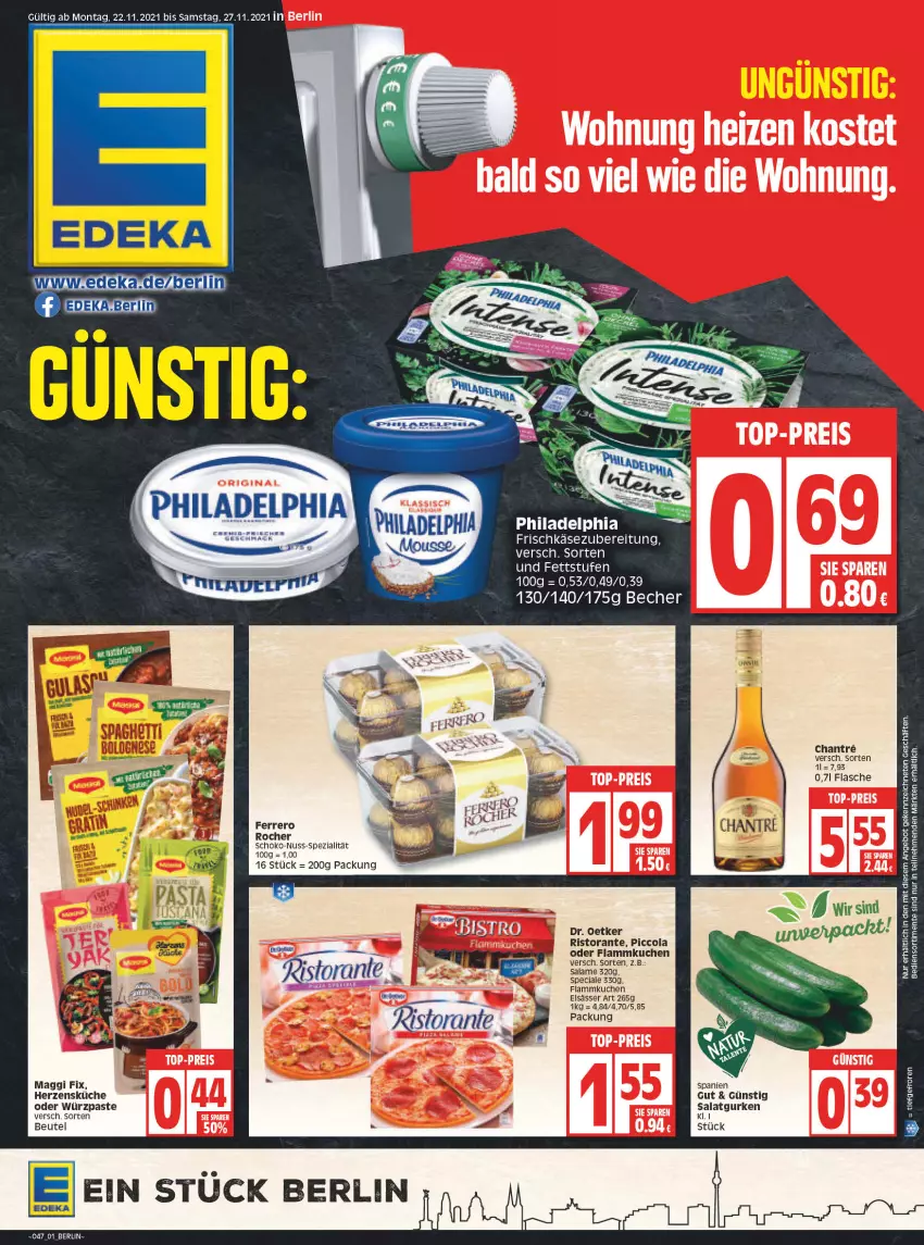 Aktueller Prospekt Edeka - Angebote der Woche - von 22.11 bis 27.11.2021 - strona 1