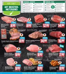 Gazetka promocyjna Hit - Wochenprospekt - Gazetka - ważna od 18.01 do 18.01.2025 - strona 8 - produkty: auer, Bau, Bauer, beef, bio, braten, eis, ente, fleisch, frischkäse, Geflügel, geschnetzeltes, gulasch, jungbullen, Käse, kasseler, Kasselerbraten, Kette, kotelett, Meister, Mett, monitor, nackenkoteletts, natur, Oberschalenrouladen, pute, reis, Ria, rind, rindfleisch, ring, roastbeef, rouladen, Rückenbraten, Rückensteak, rückensteaks, rum, rumpsteak, Schal, Schale, schinken, schmorbraten, schnitten, schwein, schweine, Spezi, Sport, steak, steaks, Ti, Tiere, tisch, wein, weine, Zelt, ZTE