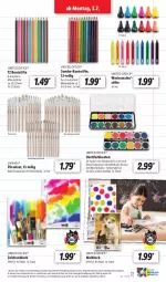 Gazetka promocyjna Lidl - Aktionsprospekt - Gazetka - ważna od 08.07 do 08.07.2023 - strona 23 - produkty: buntstifte, decke, Deckel, deckfarbkasten, din a4, Elan, Holz, jumbo, Malblock, natur, office, Pinsel, Pinselset, rel, stifte, Ti, weck, zeichenblock
