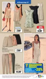 Gazetka promocyjna Lidl - Aktionsprospekt - Gazetka - ważna od 08.07 do 08.07.2023 - strona 37 - produkty: Bau, baumwolle, coupon, eis, esmara, hose, kleid, leine, reis, shorts, Tasche, taschen, Ti, weck, wolle, ZTE
