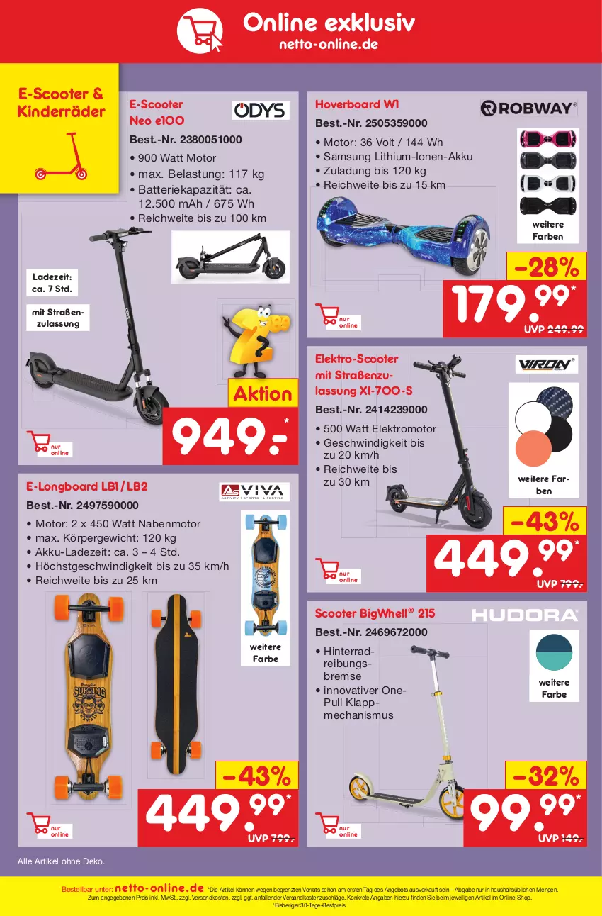 Aktueller Prospekt Netto Marken-Discount - Filial-Angebote - von 08.05 bis 13.05.2023 - strona 48 - produkty: akku, angebot, batterie, bestpreis, eis, Elektro, Kinder, Longboard, mam, ndk, reis, Samsung, scooter, telefon, Ti, ZTE