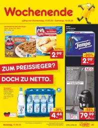 Gazetka promocyjna Netto Marken-Discount - Filial-Angebote - Gazetka - ważna od 13.05 do 13.05.2023 - strona 29 - produkty: Alwa, angebot, bestpreis, bodenstaubsauger, eis, filegro, filet, iglo, kraft, mineralwasser, Mineralwasser Classic, natur, reis, rel, schlemmer-filet, Spreequell, staubsauger, Tasche, taschen, taschentücher, Tempo, Ti, tücher, wasser, ZTE