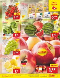 Gazetka promocyjna Netto Marken-Discount - Filial-Angebote - Gazetka - ważna od 13.05 do 13.05.2023 - strona 5 - produkty: angebot, bestpreis, beutel, cocktail, eis, Frühkartoffeln, kartoffel, kartoffeln, melone, obst, reis, rispentomaten, Romanasalat, salat, Schal, Schale, speisefrühkartoffeln, Ti, tomate, tomaten, trauben, wasser, wassermelone, zitrone, zitronen, ZTE