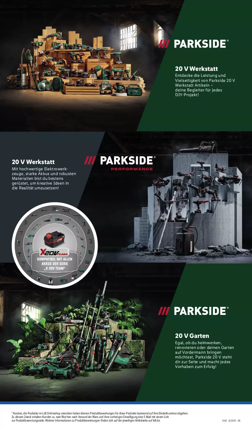 Aktueller Prospekt Lidl - Aktionsprospekt - von 05.02 bis 10.02.2024 - strona 23 - produkty: akku, decke, eis, Elektro, Garten, LG, mac, Parkside, Ria, ring, Ti, weck, werkzeug, werkzeuge