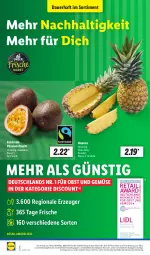 Gazetka promocyjna Lidl - Aktionsprospekt - Gazetka - ważna od 10.02 do 10.02.2024 - strona 2 - produkty: Abtei, ananas, angebot, auer, discount, eis, frucht, magazin, obst, Obst und Gemüse, passionsfrucht, pril, reis, Ti, und gemüse