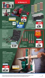 Gazetka promocyjna Lidl - Aktionsprospekt - Gazetka - ważna od 10.02 do 10.02.2024 - strona 27 - produkty: angebot, coupon, eis, elle, Holz, papier, Parkside, reis, Schleifpapier, teller, Ti, tisch, weck, werkzeug, Winkelschleifer, ZTE