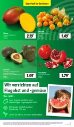 Gazetka promocyjna Lidl - Aktionsprospekt - Gazetka - ważna od 10.02 do 10.02.2024 - strona 3 - produkty: angebot, apfel, auer, avocado, discount, eis, grana, granatapfel, mango, obst, Obst und Gemüse, Physalis, Rana, reis, Ti, und gemüse, ZTE