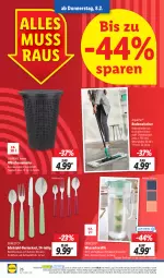 Gazetka promocyjna Lidl - Aktionsprospekt - Gazetka - ważna od 10.02 do 10.02.2024 - strona 32 - produkty: angebot, aqua, AquaPur, besteck, besteckset, bodenwischer, dell, edelstahl, Edelstahl-Besteck, eis, eiswürfel, elle, ernesto, gabel, HP, kaffee, Karaffe, latte, Löffel, messer, Mode, ndk, reis, Schal, Schale, Teleskop, teleskopstiel, Ti, wasser, Wasserkaraffe, würfel, ZTE