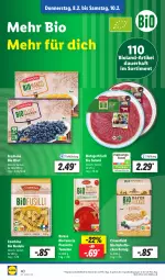 Gazetka promocyjna Lidl - Aktionsprospekt - Gazetka - ważna od 10.02 do 10.02.2024 - strona 52 - produkty: angebot, auer, bio, bioland, coupon, hafer, haferflocken, nudel, nudeln, obst, resa, salami, Ti, tomate, tomaten