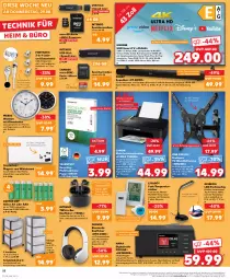 Gazetka promocyjna Kaufland - Prospekt - Gazetka - ważna od 04.09 do 04.09.2024 - strona 22 - produkty: adapter, akku, angebot, angebote, Apple, asti, batterie, batterien, Bau, Betriebssystem, canon, Clin, din a4, Draht, drucker, dvb, DVB-T, eis, ente, fernbedienung, Grom, grundig, hama, HDMI, hisense, Hygrometer, intenso, kopfhörer, ladegerät, Lampe, lautsprecher, led-tischleuchte, Leuchte, microsd, microsdxc, Mode, multifunktionsdrucker, papier, pool, Radio, reis, Ria, sandisk, schirme, schubladen, Schubladenturm, schwamm, Sharp, soundbar, spee, Ti, tisch, tischleuchte, tuner, uhd, uhr, usb, wandhalterung, wanduhr, wasser, weck, ZTE