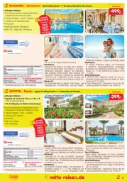 Gazetka promocyjna Netto Marken-Discount - Reisemagazin Januar - Gazetka - ważna od 31.01 do 31.01.2022 - strona 3 - produkty: alkohol, alkoholische getränke, aqua, Bad, buch, corona, eier, eis, ente, getränk, getränke, Hela, kaffee, kissen, kuchen, kühlschrank, LG, Liege, matratze, matratzen, pool, pril, reis, reiseveranstalter, rezept, schirme, schlafsofa, schlafzimmer, Schrank, snack, snacks, Sofa, sonnenschirm, Sport, tee, telefon, Ti, tisch, tücher, uhr, und matratze, wasser, wein, zimmerbeispiel