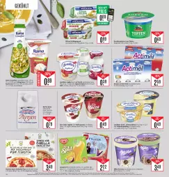 Gazetka promocyjna Edeka - Angebote der Woche - Gazetka - ważna od 14.10 do 14.10.2023 - strona 10 - produkty: actimel, actimel drink, angebot, Ayran, Becher, coupon, coupons, creme, danone, danone actimel drink, deka, disney, drink, eis, eiscreme, flasche, frucht, gin, Grießpudding, HP, joghur, joghurt, kaffee, kaffeegenuss, kirsch, Kochcreme, landliebe, landliebe joghurt, langnese, langnese eis, milch, milka, milram, nuss, Ofen, pizza, pudding, quark, rabatt-coupon, rama, rama cremefine, reis, sahne, sahne joghurt, steinofen, steinofen pizza, Ti, topf, Topfen, vanille, vollmilch, zott, ZTE