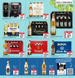 Gazetka promocyjna Edeka - Angebote der Woche - Gazetka - ważna od 14.10 do 14.10.2023 - strona 17 - produkty: alkohol, Berger, bier, bitburger, burger, Cachaca, corona, corona extra, eier, eierlikör, eis, elle, flasche, gin, grohe, Guinness, krone, leine, likör, Paula, paulaner, pils, pilsener, pilsner, premium pils, radeberger, radeberger pilsner, reis, spirituosen, tyskie, verpoorten, whisky, ZTE