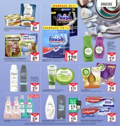 Gazetka promocyjna Edeka - Angebote der Woche - Gazetka - ważna od 14.10 do 14.10.2023 - strona 19 - produkty: adventuros, airwick, angebot, Cap, colgate, coupon, coupons, creme, deka, deo, dove, Duftkerze, duschgel, eis, Finish, flasche, geschirr, geschirrspülmittel, gin, Guhl, hundesnack, hundesnacks, Kamill, katzennahrung, kerze, lachs, LG, limo, Max Fresh, nuggets, nuss, olive, orchidee, palmolive, purina, rabatt-coupon, reis, shampoo, snack, snacks, spülmittel, Ti, WICK, zahncreme, ZTE