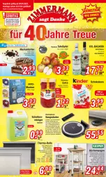 Gazetka promocyjna Zimmermann - Prospekte - Gazetka - ważna od 09.04 do 09.04.2022 - strona 1 - produkty: alexa, angebot, angebote, aprikose, arbeitsplatte, bacardi, beere, eis, erdbeere, fenster, fernbedienung, FFP2, himbeer, himbeere, ilag, kirsch, kirsche, küche, Küchen, latte, Maske, oakheart, sahne, Saugroboter, schoko, Schwartau, sonoma eiche, tafeläpfel, thermo-rollo, Ti, torte, uhr