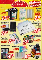 Gazetka promocyjna Zimmermann - Prospekte - Gazetka - ważna od 09.04 do 09.04.2022 - strona 13 - produkty: aqua, bürste, rel, stifte, Ti, wasser, zeichenblock