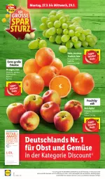 Gazetka promocyjna Lidl - Aktionsprospekt - Gazetka - ważna od 01.04 do 01.04.2023 - strona 2 - produkty: angebot, discount, eis, elle, ente, frucht, früchte, magazin, obst, Obst und Gemüse, orange, orangen, reis, Ti, trauben, und gemüse