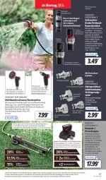 Gazetka promocyjna Lidl - Aktionsprospekt - Gazetka - ważna od 01.04 do 01.04.2023 - strona 37 - produkty: adapter, auer, brause, edelstahl, Garten, kraft, Parkside, Ria, ring, schlauch, Ti, Viereckregner, wasser, weck