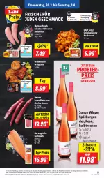 Gazetka promocyjna Lidl - Aktionsprospekt - Gazetka - ważna od 01.04 do 01.04.2023 - strona 45 - produkty: Abtei, Bad, bier, bockwurst, burgunder, curry, discount, eis, filet, filets, gin, grill, grillplatte, lachs, lamm, Lammfilets, latte, mac, Meister, preisvorteil, reis, rwe, spätburgunder, Ti, wurst