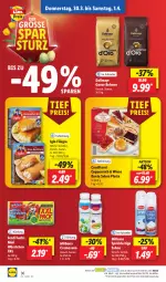 Gazetka promocyjna Lidl - Aktionsprospekt - Gazetka - ważna od 01.04 do 01.04.2023 - strona 46 - produkty: bohne, bohnen, Bona, coppenrath, dallmayr, eis, elle, ferdi fuchs, filegro, filet, fisch, iglo, latte, Milbona, ndk, preisvorteil, reis, sahne, Schal, Schale, teller, Ti, würstchen