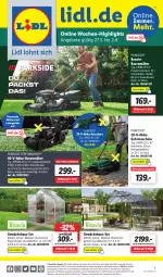 Gazetka promocyjna Lidl - Aktionsprospekt - Gazetka - ważna od 01.04 do 01.04.2023 - strona 51 - produkty: akku, Akku-Astschere, akku-rasenmäher, aluminiumgestell, angebot, angebote, Behälter, Bona, Brei, dell, eis, elle, Gewächshaus, ladegerät, Mode, ndk, Parkside, rasen, rasenmäher, reis, rel, Ria, Schal, Schale, Schere, telefon, Ti, uhr, venus