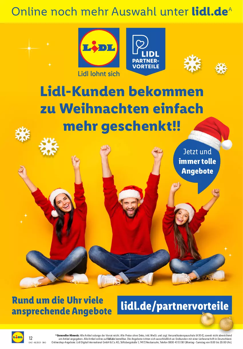 Aktueller Prospekt Lidl - Wochen-Highlights im Onlineshop - von 29.11 bis 05.12.2021 - strona 12