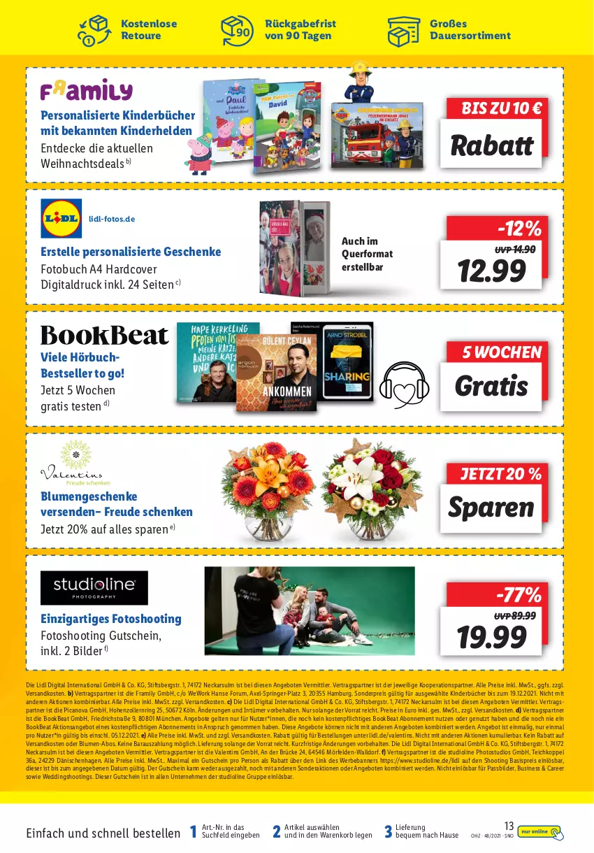 Aktueller Prospekt Lidl - Wochen-Highlights im Onlineshop - von 29.11 bis 05.12.2021 - strona 13