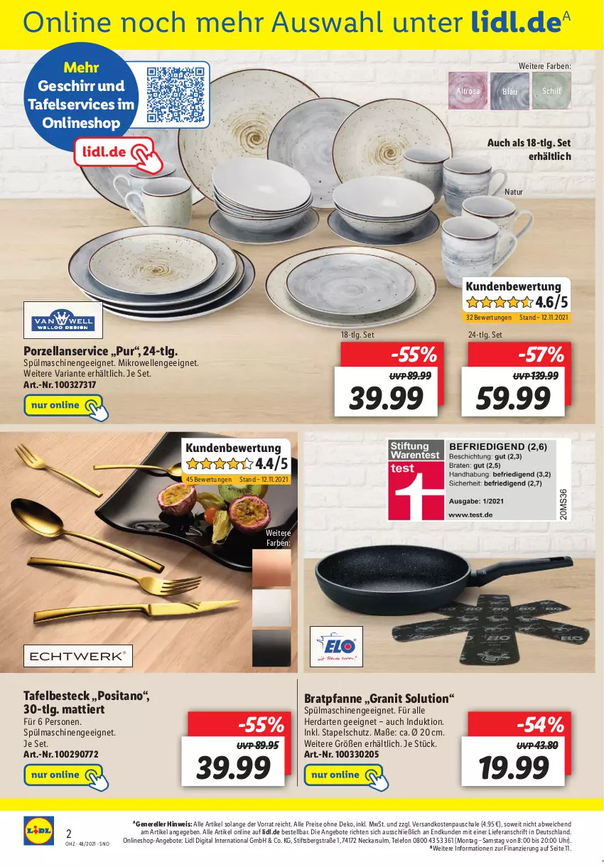 Aktueller Prospekt Lidl - Wochen-Highlights im Onlineshop - von 29.11 bis 05.12.2021 - strona 2